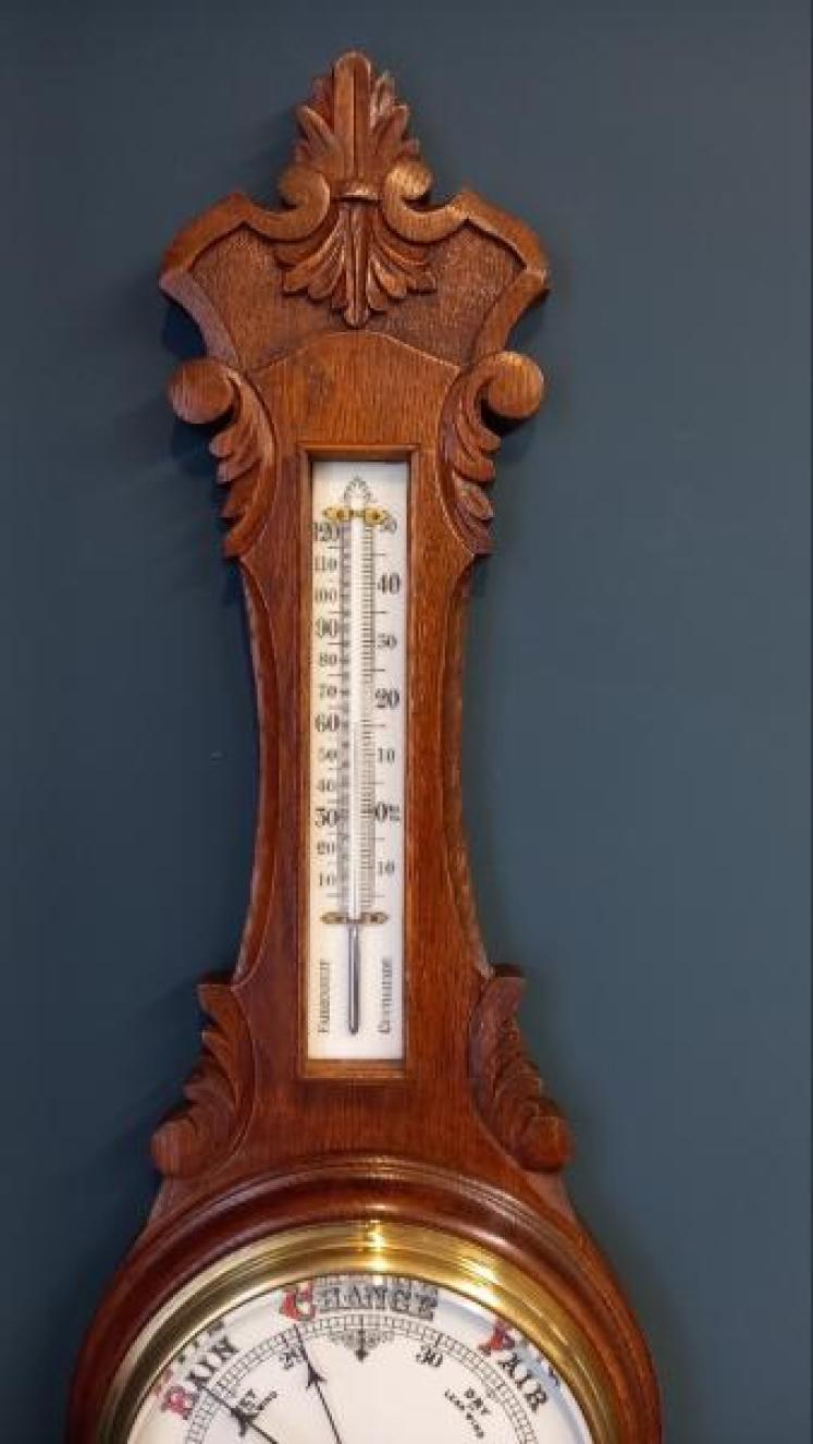 Mid Victorian Benetfink of London Banjo Barometer - Image 3