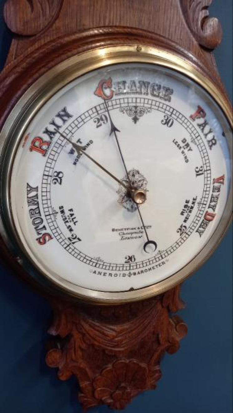 Mid Victorian Benetfink of London Banjo Barometer - Image 5