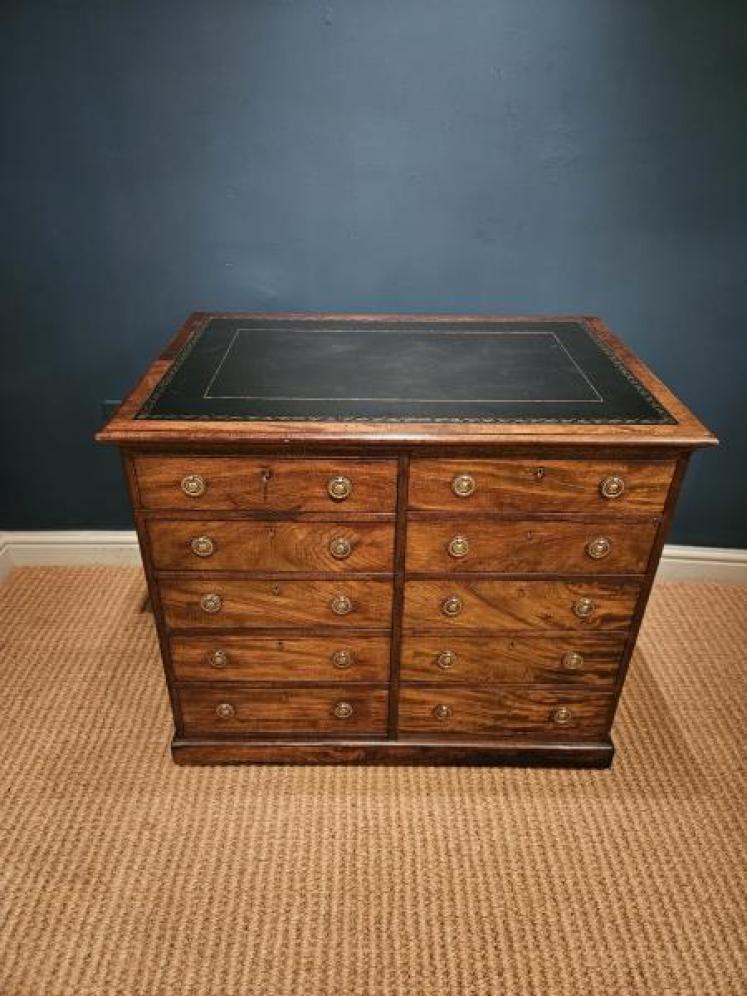 George III Mahogany Library Chest - Image 1