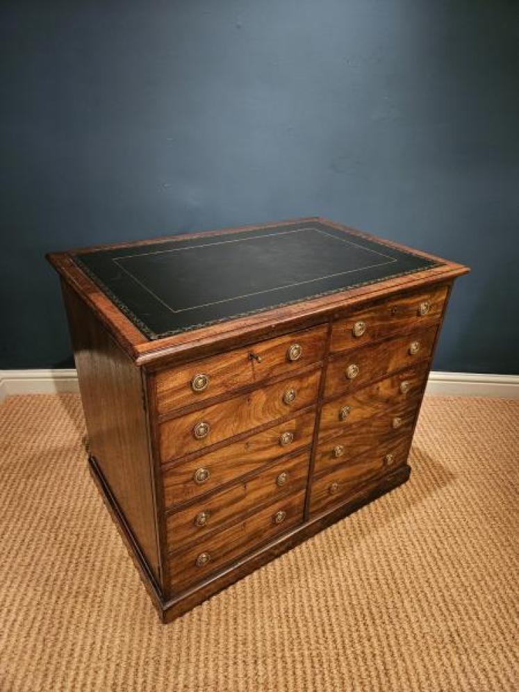 George III Mahogany Library Chest - Image 6