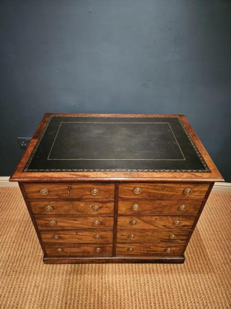 George III Mahogany Library Chest - Image 7