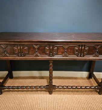 Period Oak Two Drawer Dresser
