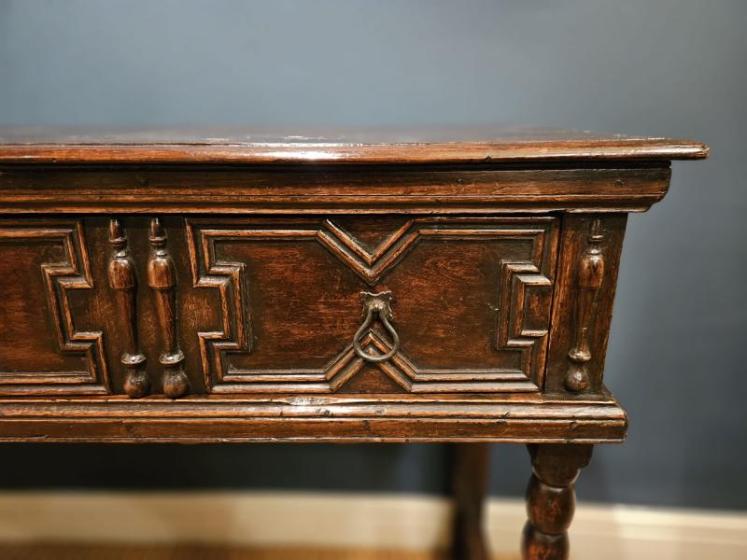 Period Oak Two Drawer Dresser - Image 2