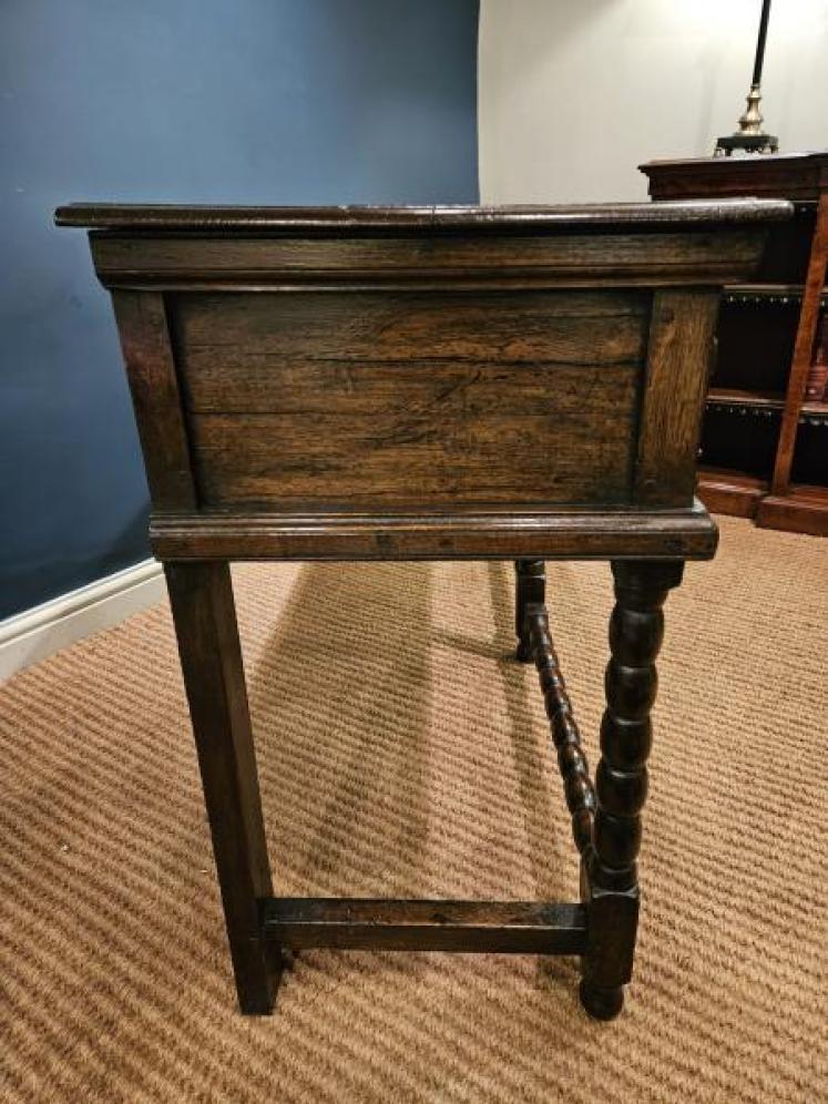 Period Oak Two Drawer Dresser - Image 5