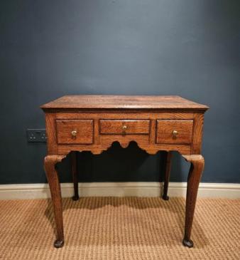 George II Oak Lowboy