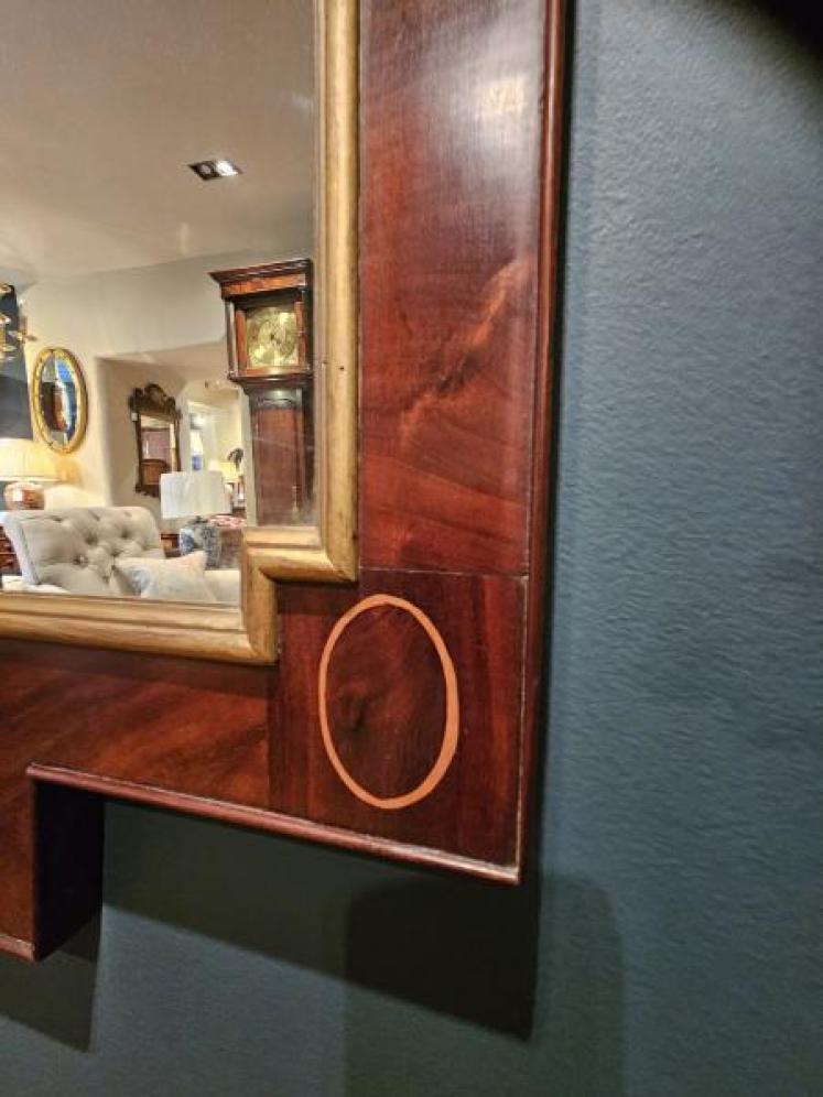 Regency Mahogany Pagoda Top Mirror - Image 3