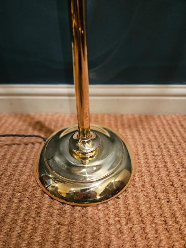 Brass Floor Standing Reading Lamp - Image 4