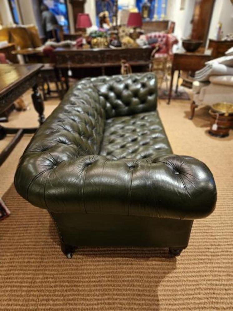 Victorian Leather Chesterfield - Image 2