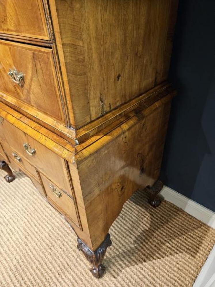 George I Walnut Chest on Stand - Image 2