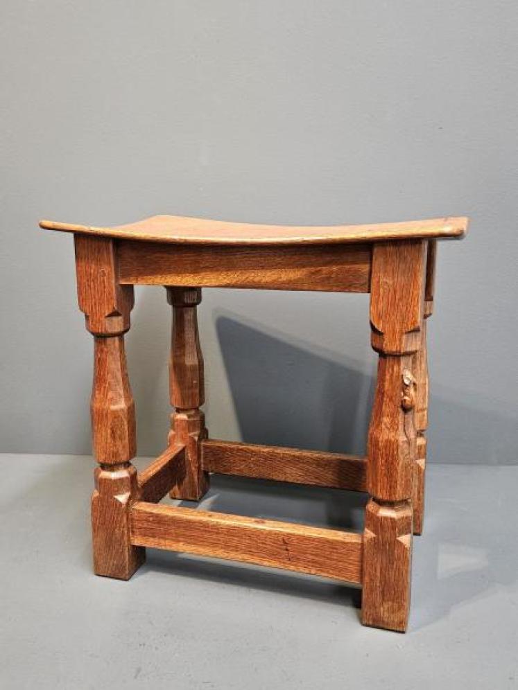 Early Mouseman Dished Top Table - Image 2