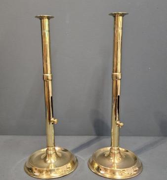 Pair of Tall George III Candlesticks
