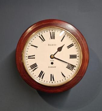 Elliott GPO Single Fusee Wall Clock