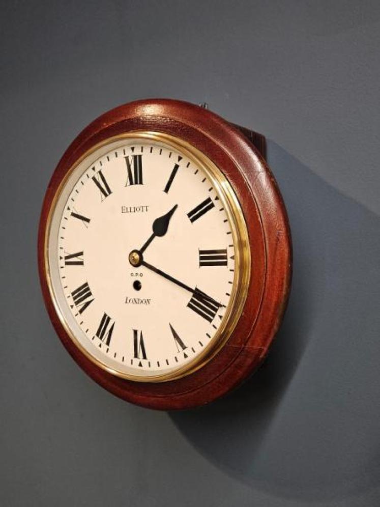 Elliott GPO Single Fusee Wall Clock - Image 2