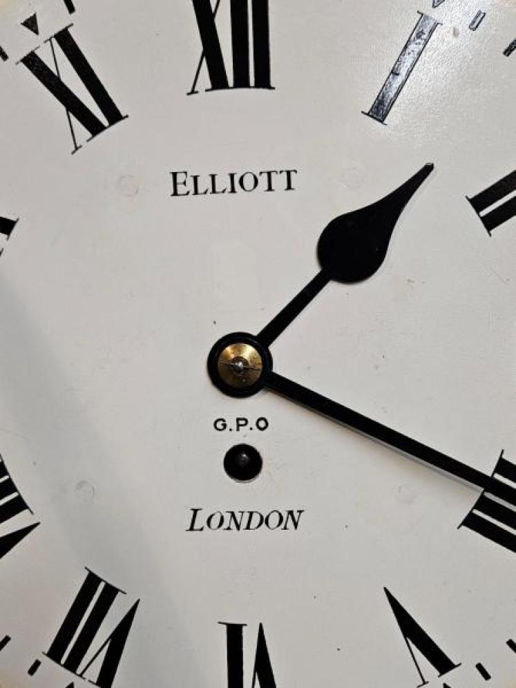 Elliott GPO Single Fusee Wall Clock - Image 6