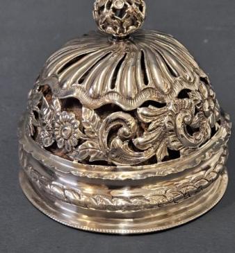 Superb Edwardian Silver Table Bell