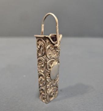 Victorian Silver Match Holder for Chatalaine 