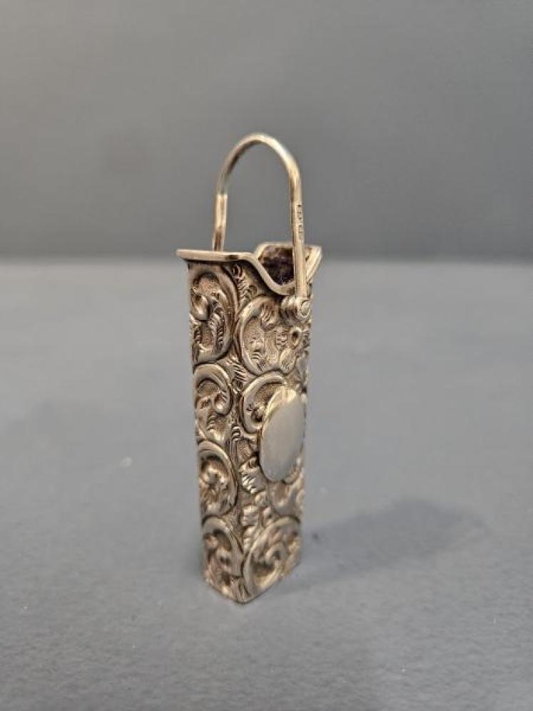 Victorian Silver Match Holder for Chatalaine  - Image 1
