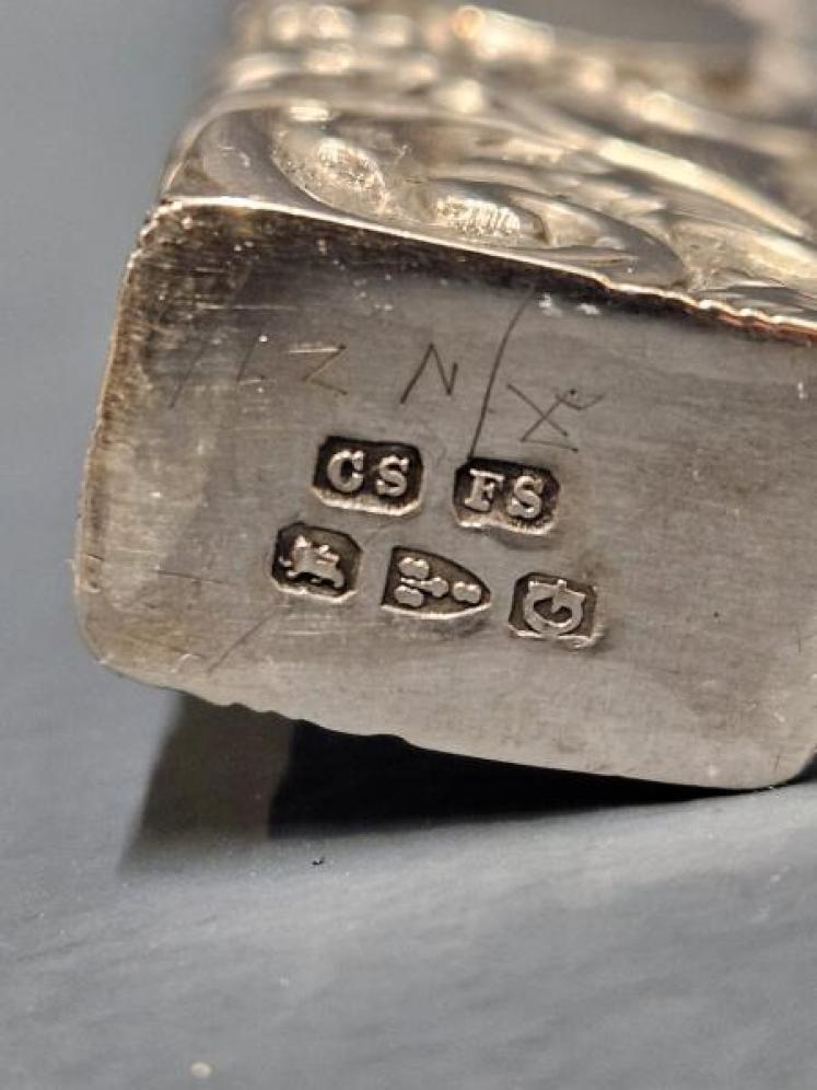 Victorian Silver Match Holder for Chatalaine  - Image 4