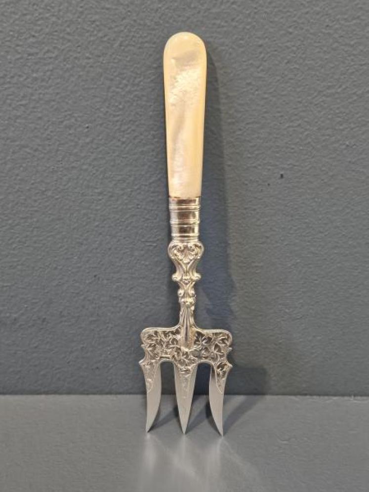 Victorian Silver Hors D'oeuvres Fork - Image 1