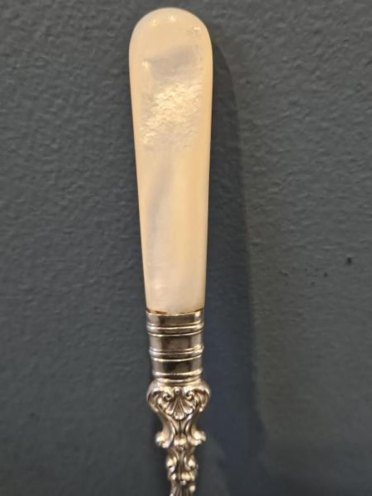 Victorian Silver Hors D'oeuvres Fork - Image 5