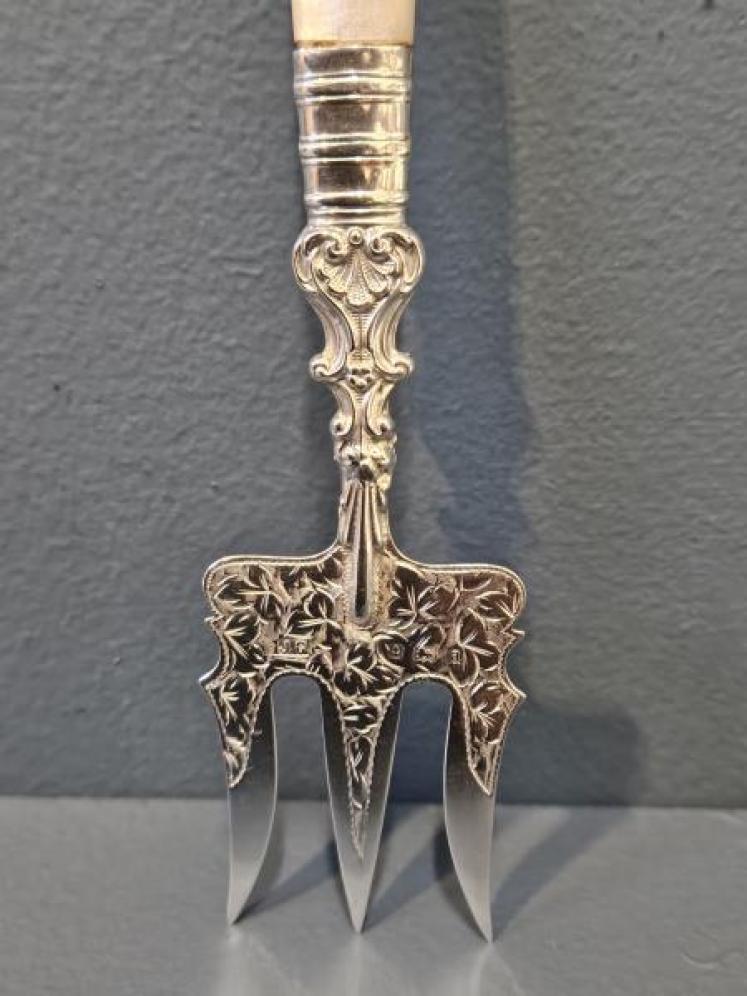 Victorian Silver Hors D'oeuvres Fork - Image 6