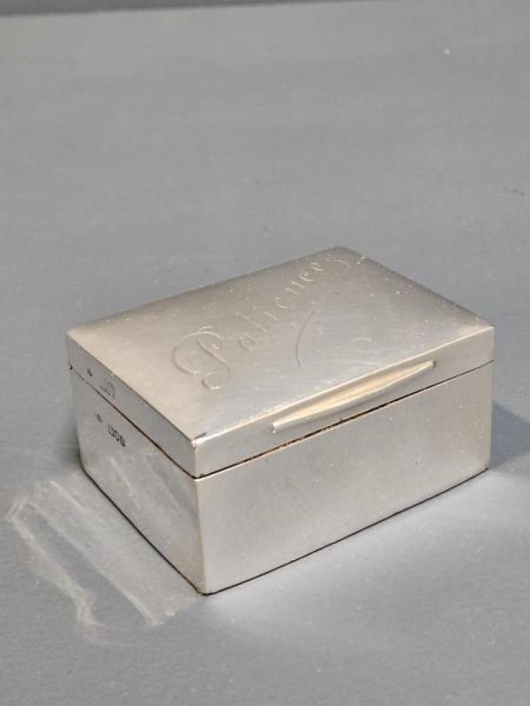 Victorian Silver Patience Box & Cards - Image 5