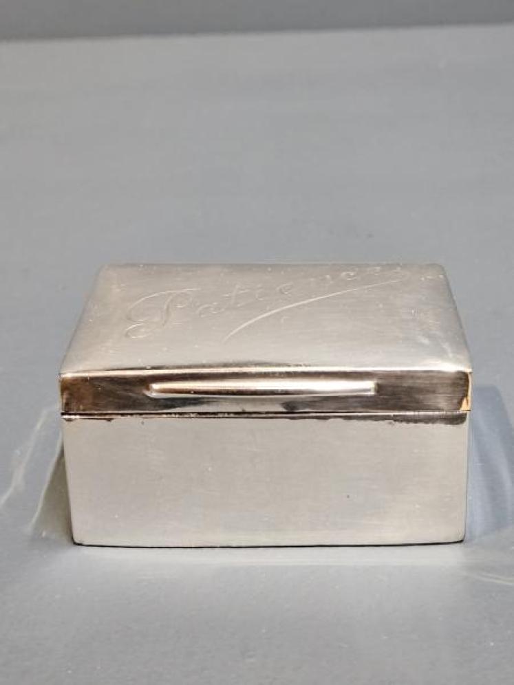 Victorian Silver Patience Box & Cards - Image 6
