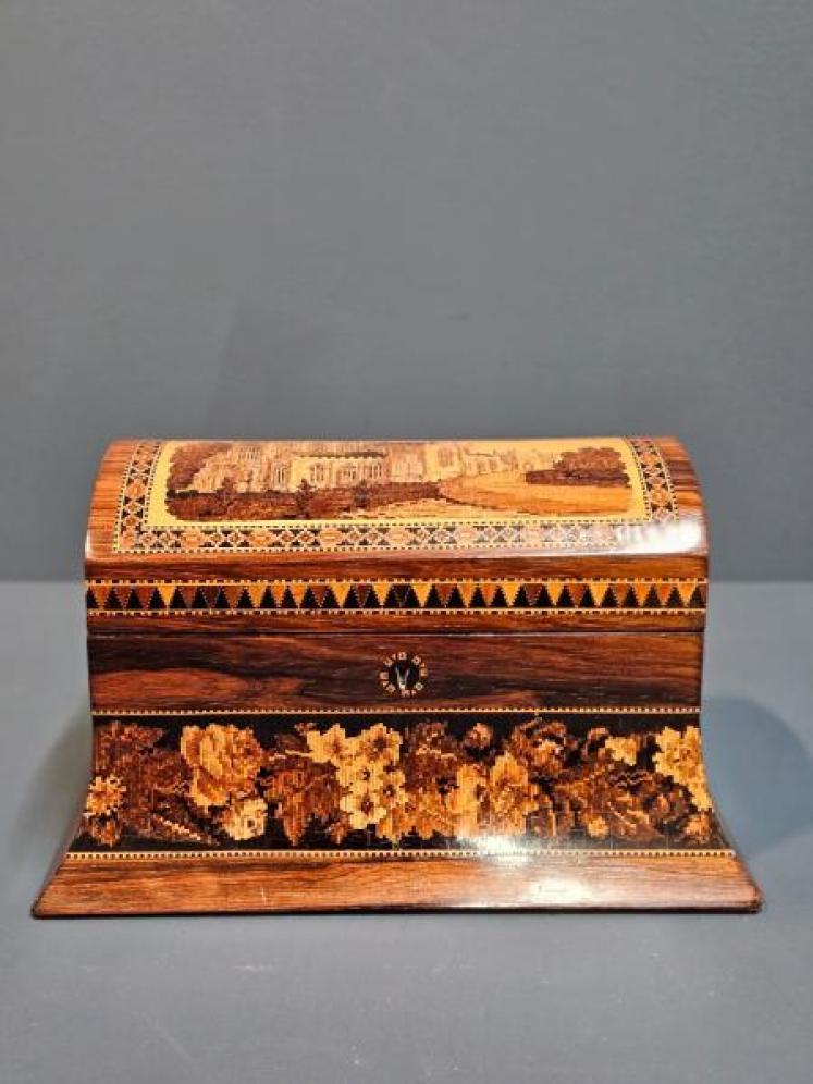 Victorian Tunbridge Ware Letter Casket  - Image 2