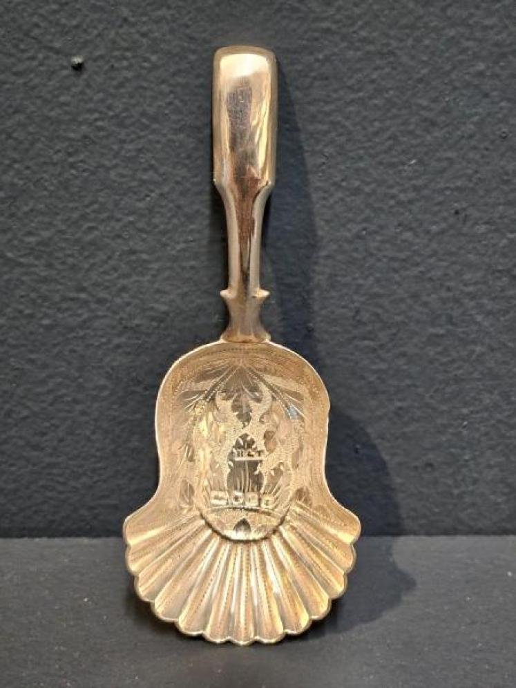 Fine Quality Victorian Silver Caddy Spoon  - Image 1