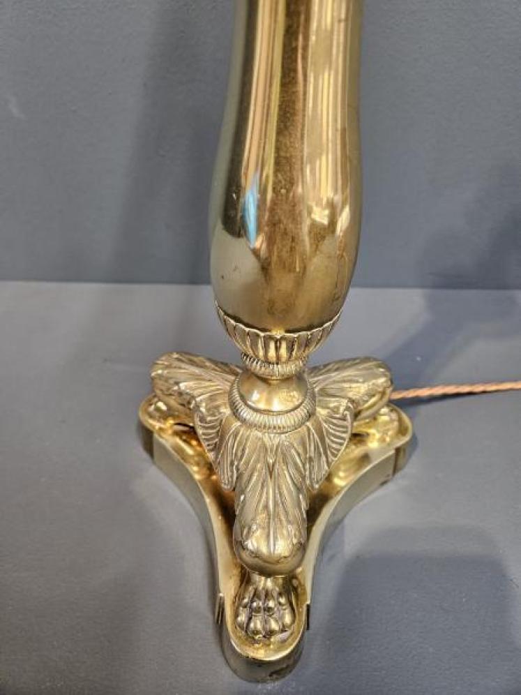 Edwardian Brass Table Lamp  - Image 5