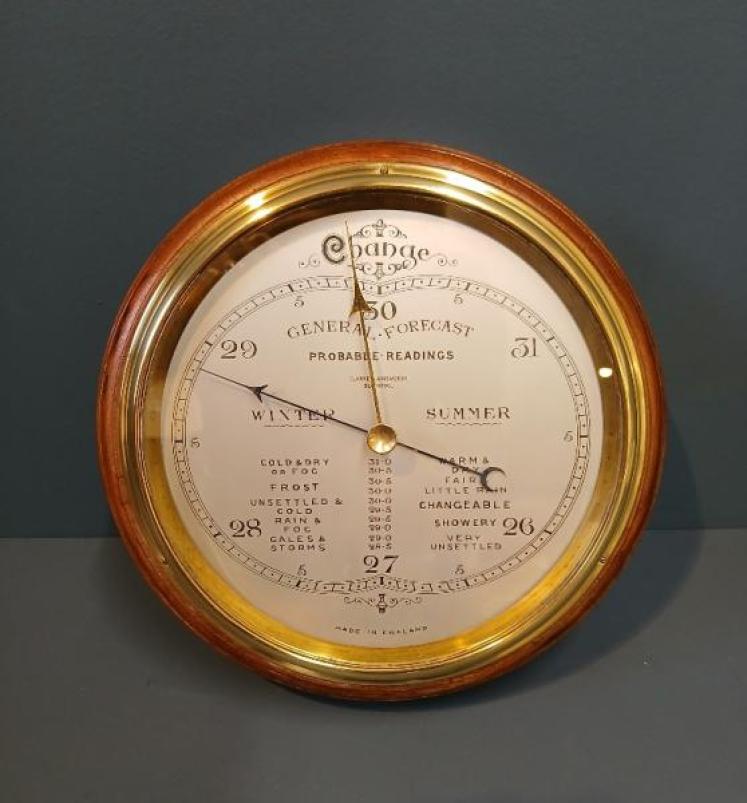 Large Edwardian Period 'Forecasting' Barometer - Image 1