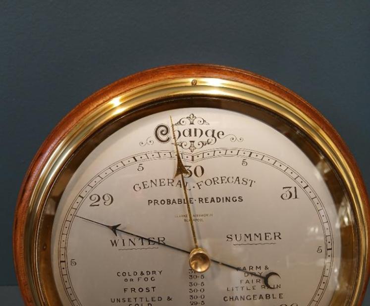 Large Edwardian Period 'Forecasting' Barometer - Image 2