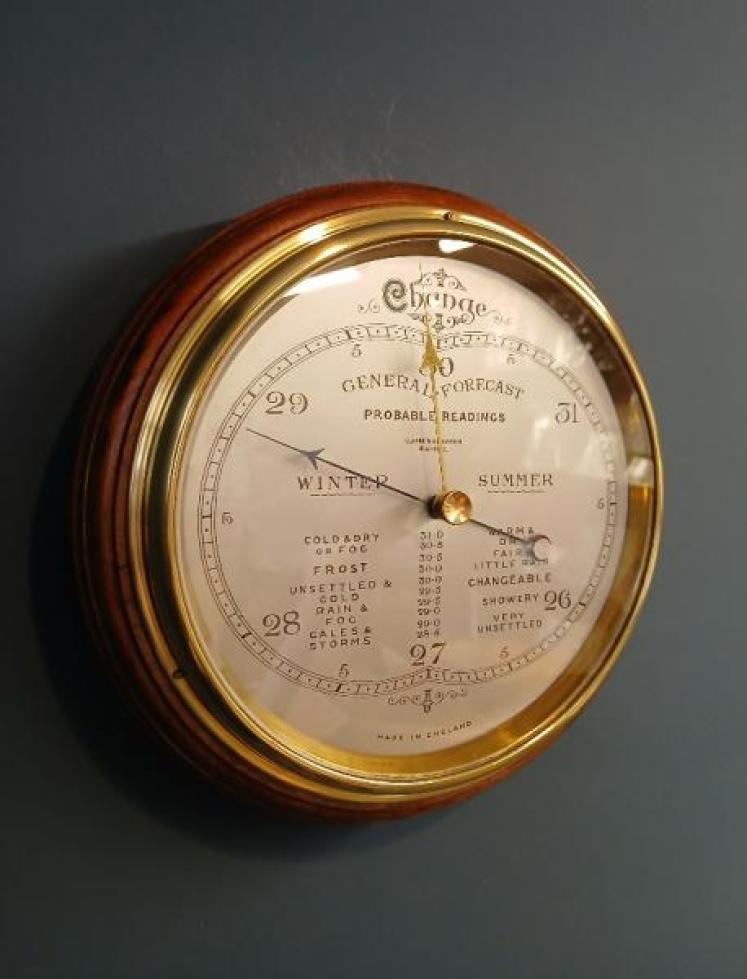 Large Edwardian Period 'Forecasting' Barometer - Image 6