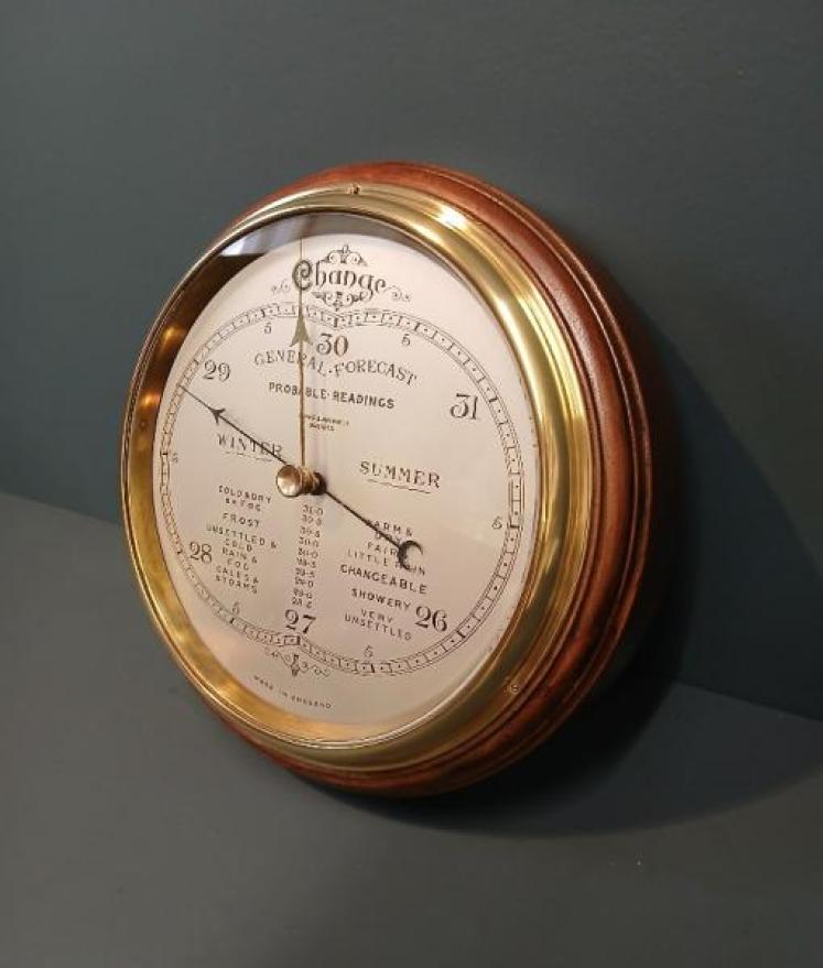 Large Edwardian Period 'Forecasting' Barometer - Image 7