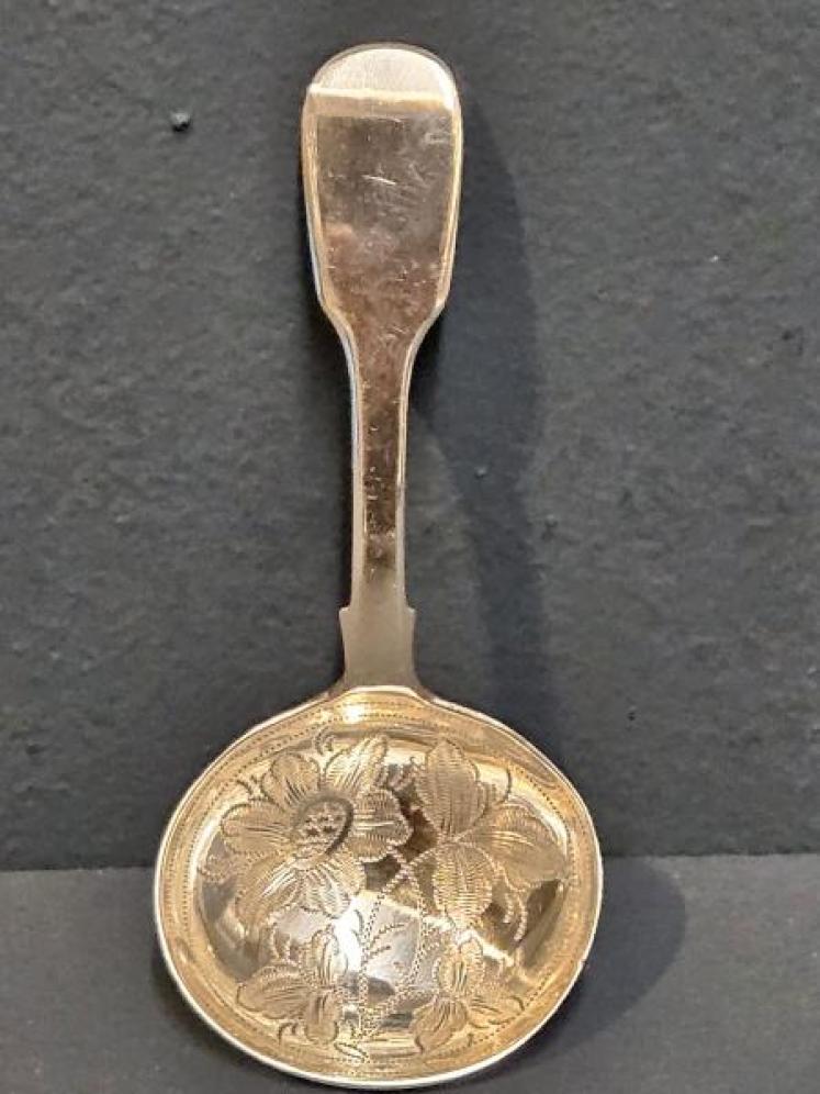 Early Victorian Silver Caddy Spoon - Image 1
