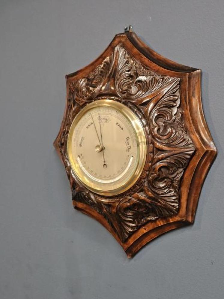 Early Victorian Marine Barometer in Rococo Case - Image 5