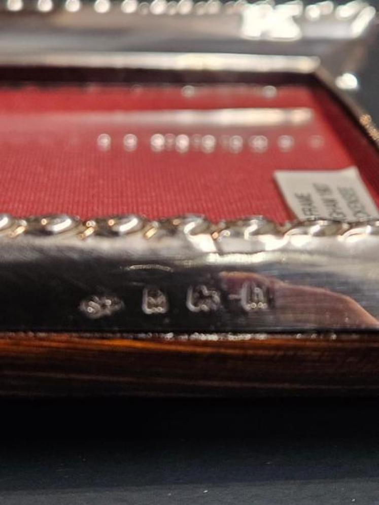 Edwardian Silver Photo Frame With Crest - Image 3