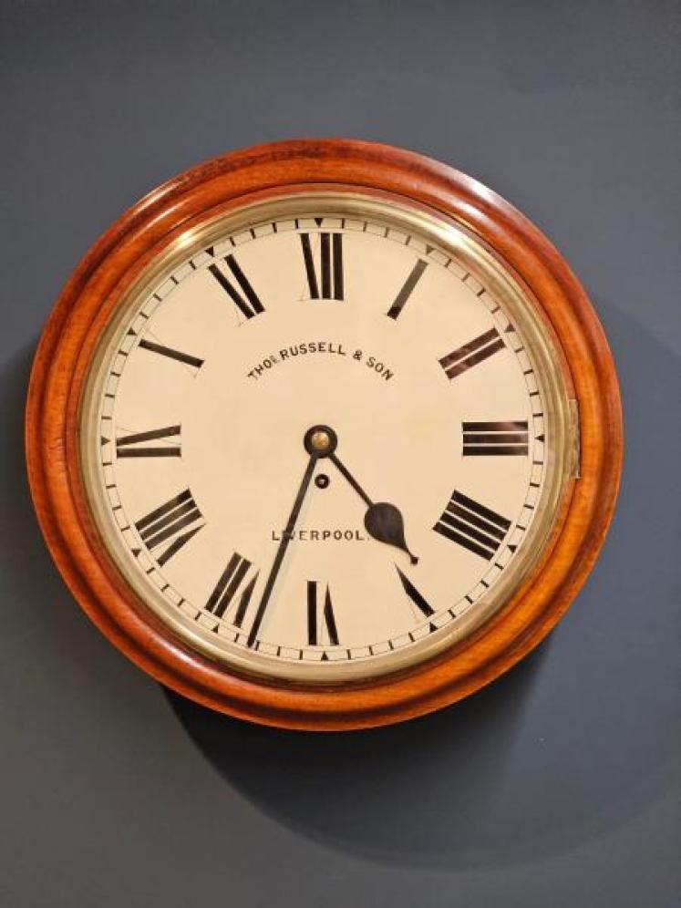 Victorian Walnut Fusee Dial Clock - Image 1