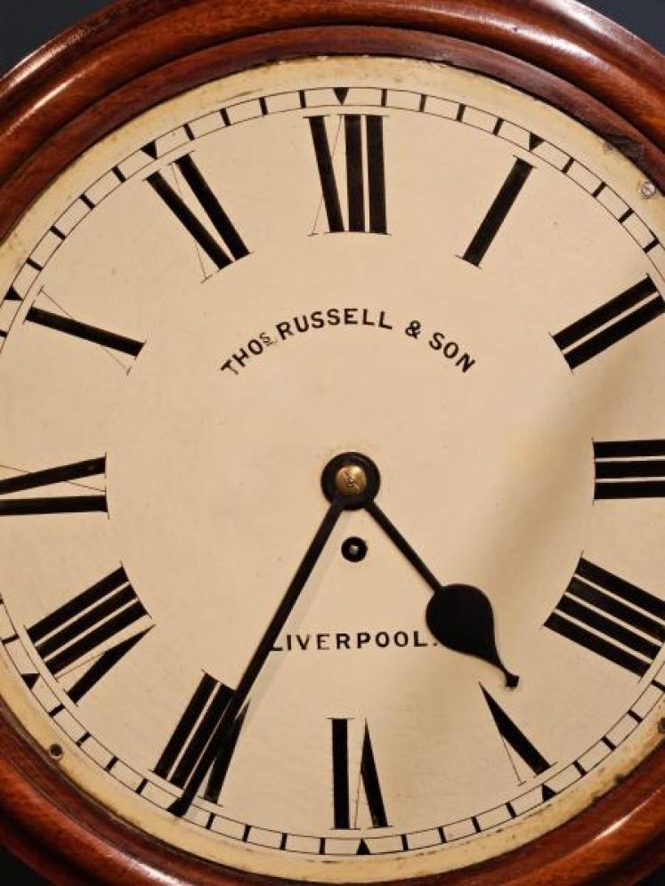 Victorian Walnut Fusee Dial Clock - Image 2