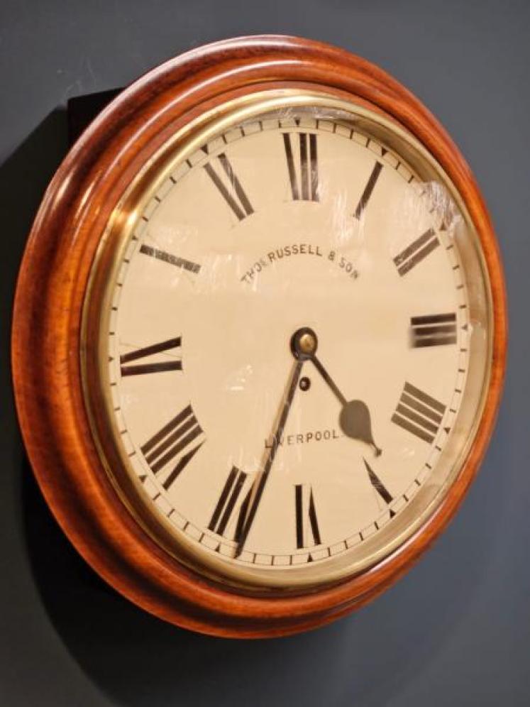 Victorian Walnut Fusee Dial Clock - Image 5