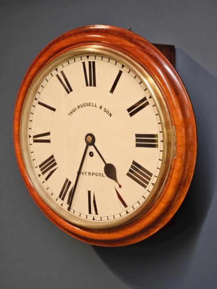 Victorian Walnut Fusee Dial Clock - Image 6