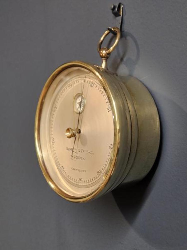 Negretti & Zambra Marine Barometer with Compass - Image 5