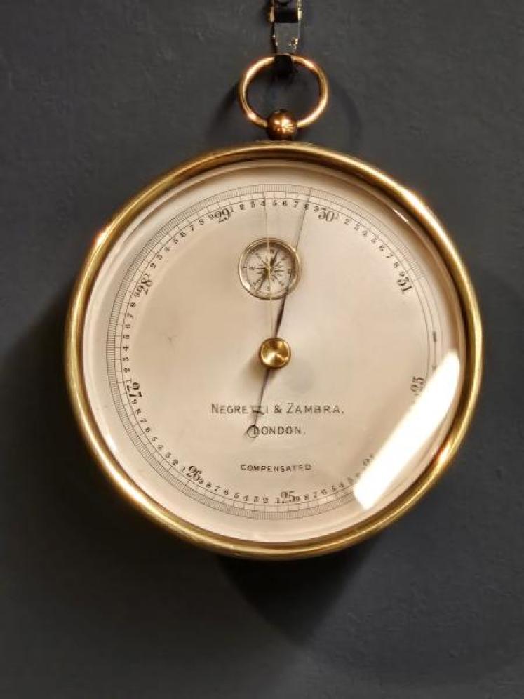 Negretti & Zambra Marine Barometer with Compass - Image 7