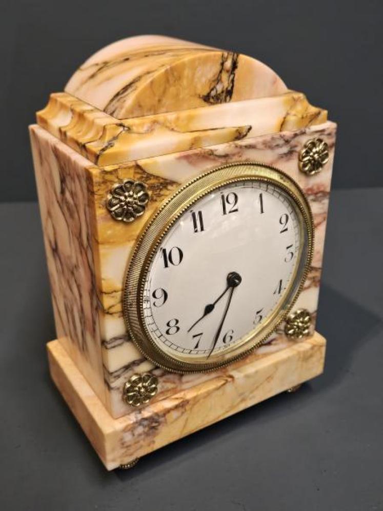 Victorian Marble Mantel Clock - Image 2