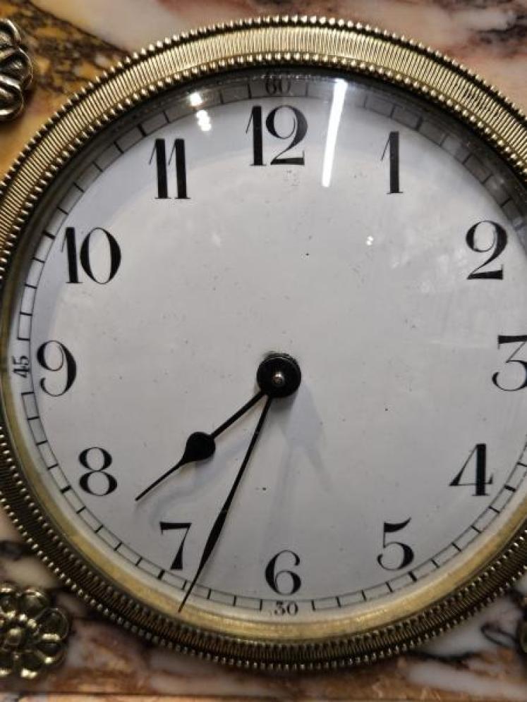 Victorian Marble Mantel Clock - Image 4