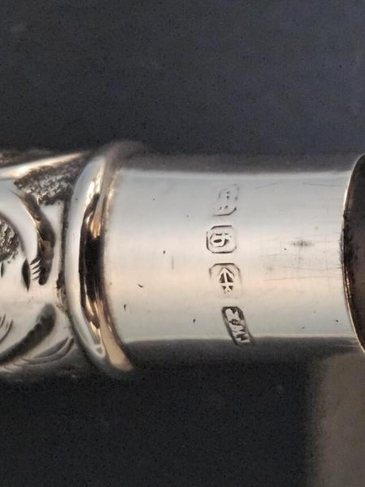 Victorian Silver & Ebony Conductor's Baton - Image 3