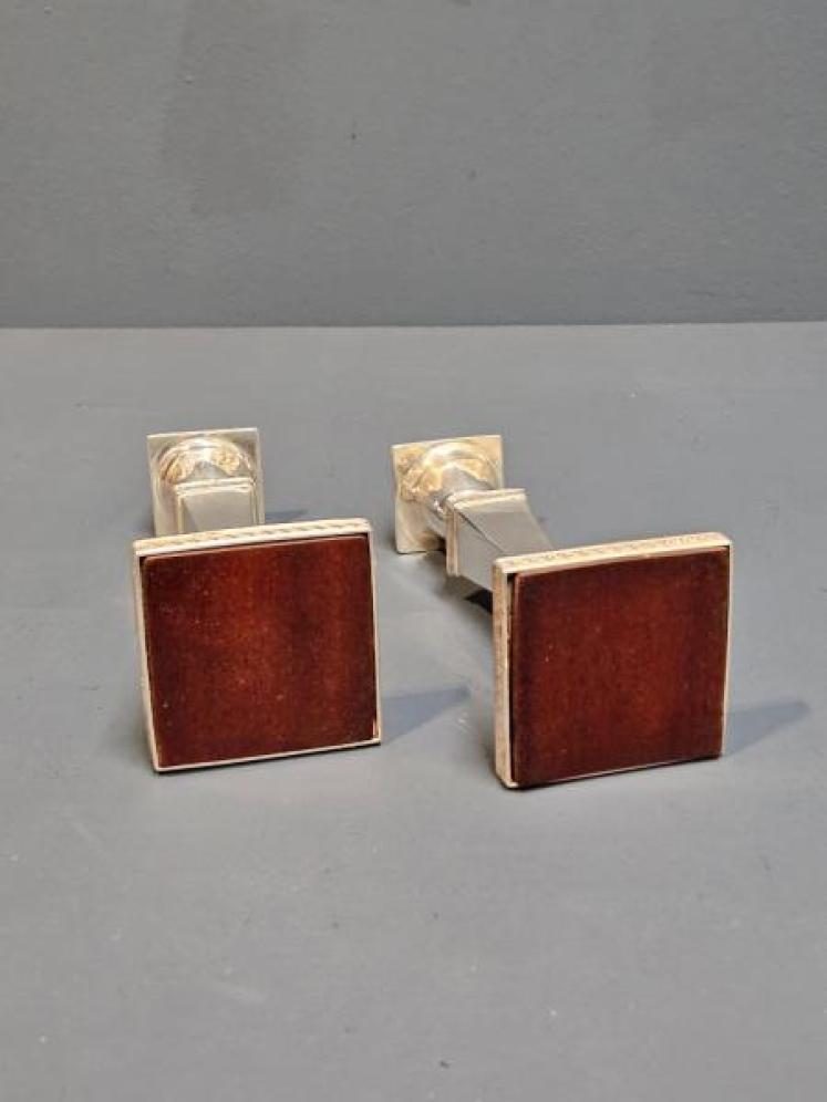 Pair of George V Period Walker & Hall Silver Candlesticks - Image 2