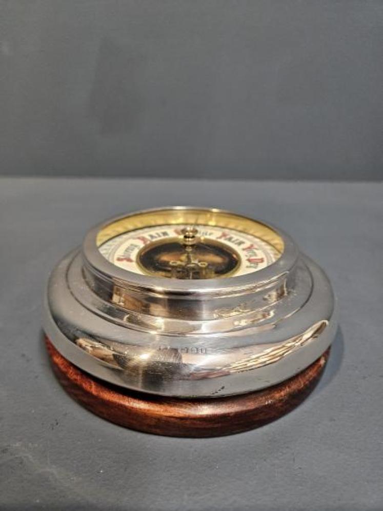 Edwardian Silver and Mahogany Cased Barometer - Image 6