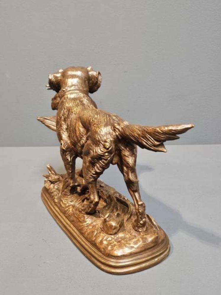 Superb Bronze of a Retriever Paul Edouard Delabrierre - Image 6