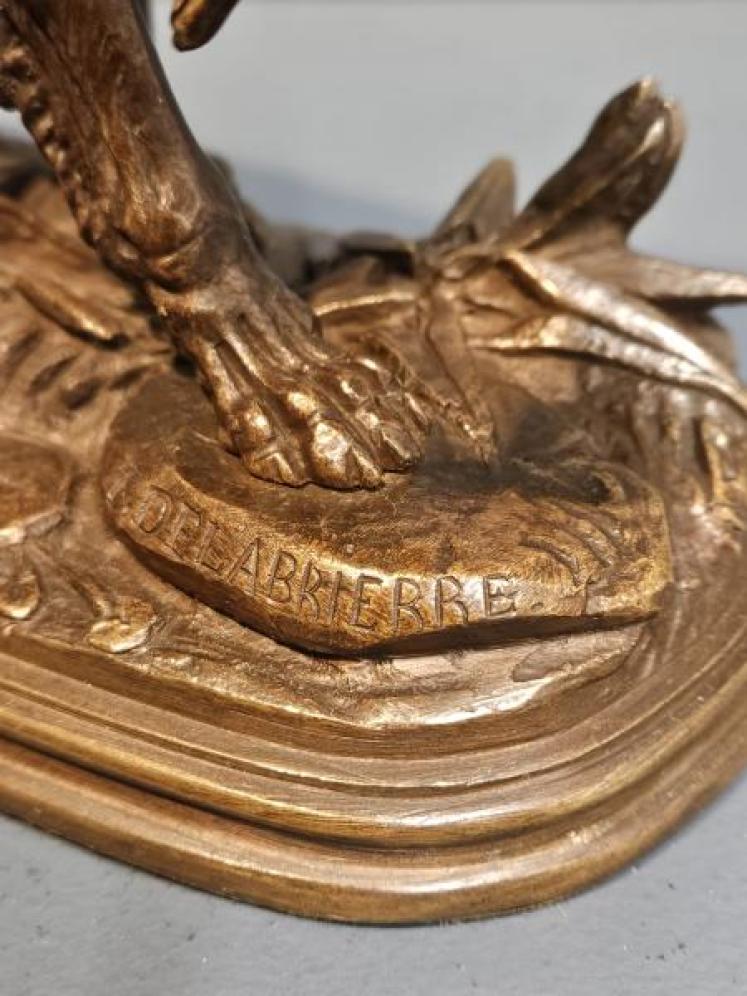 Superb Bronze of a Retriever Paul Edouard Delabrierre - Image 7